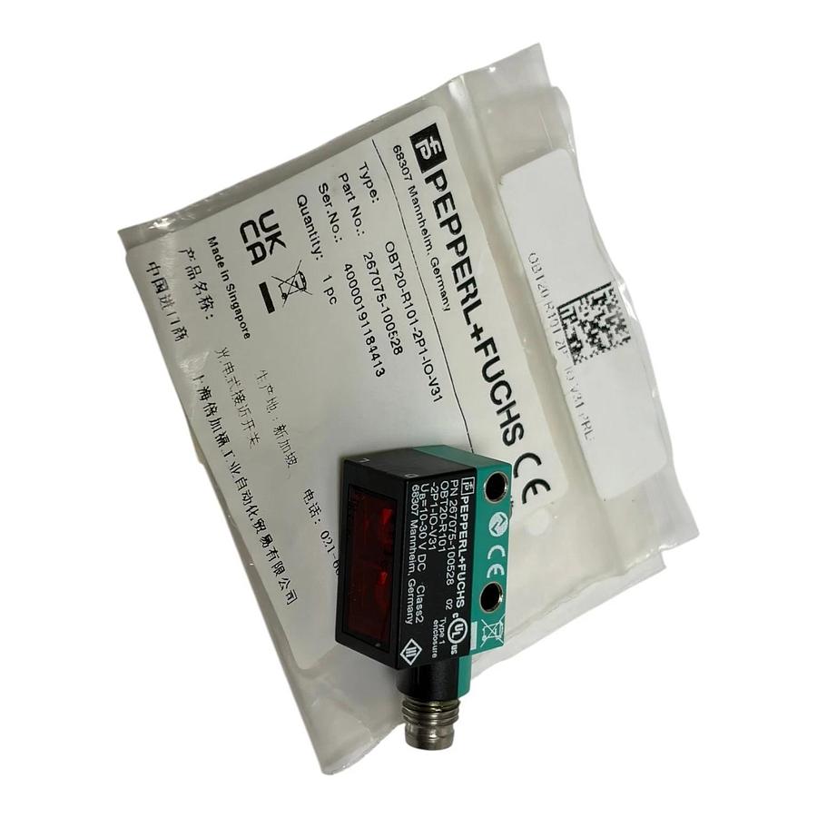 Pepperl+Fuchs OBT20-R101-2P1-IO-V31 Photoelectric Sensor Triangulation New