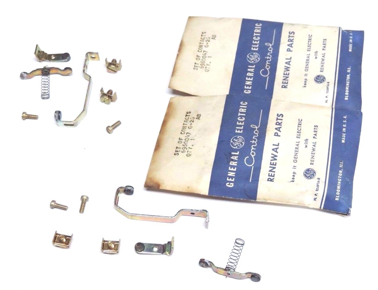 Used LOT OF 2 NEW GENERAL ELECTRIC 6960047G-26 CONTACT KITS 6960047G26