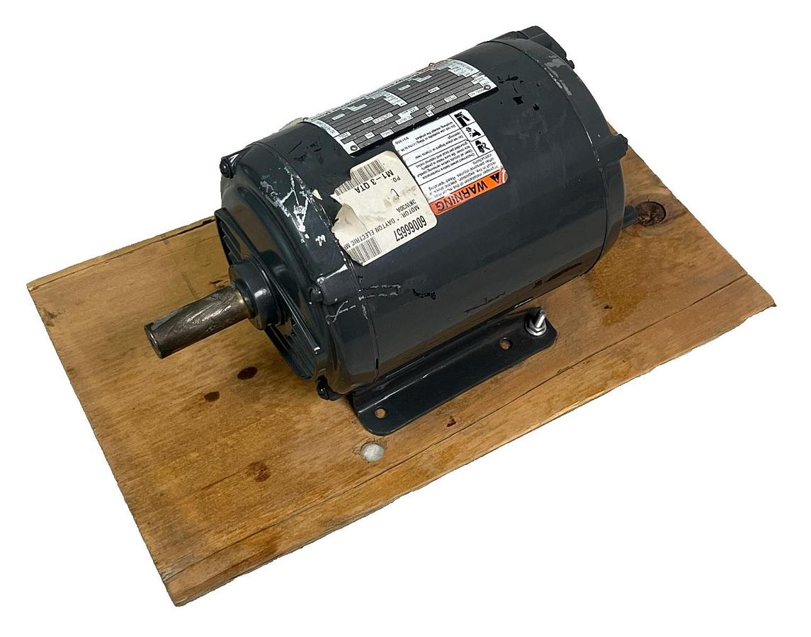 Used Dayton 3KW30A (31TU30) General Purpose Motor 3 HP 1750 RPM 3-Phase 230/460V