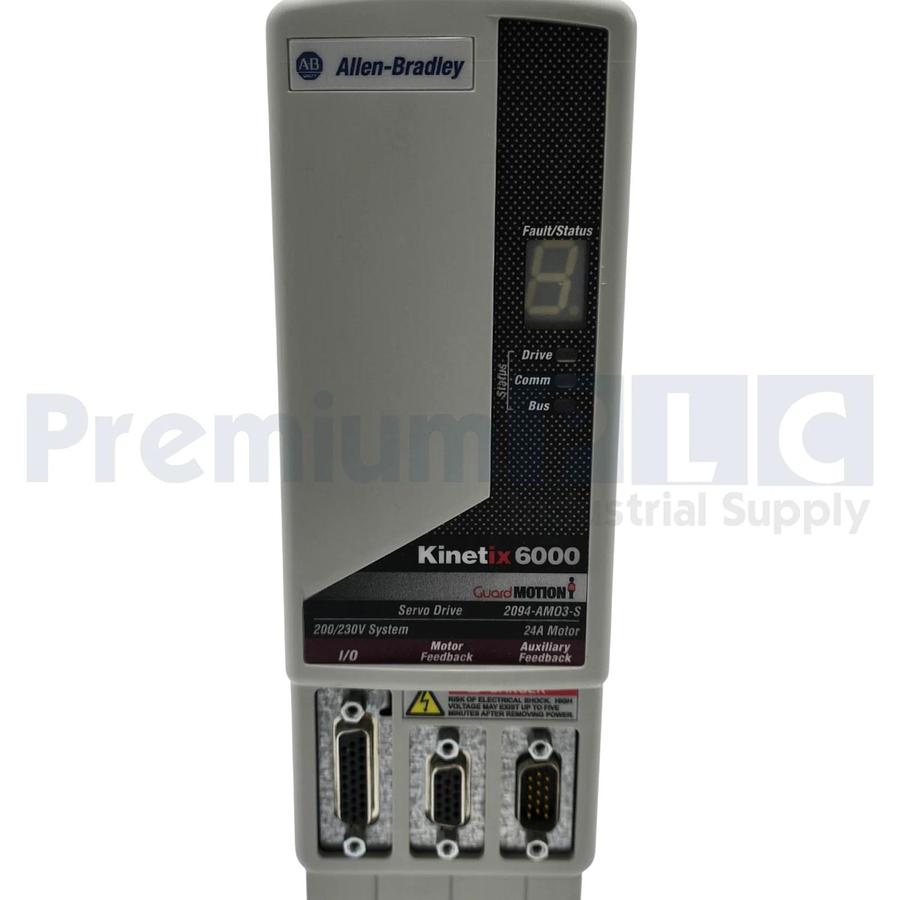 Used ALLEN BRADLEY 2094-AM03-S /A Kinetix 6000 24A AXIS MODULE 5.5kW 200/230VAC USPI