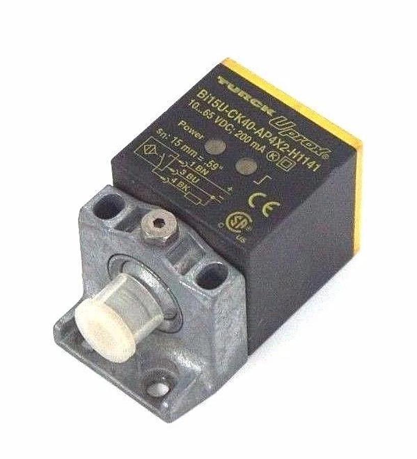 Used TURCK BI15U-CK40-AP4X2-H1141 PROXIMITY SWITCH BI15UCK40AP4X2H1141, 10...65 VD
