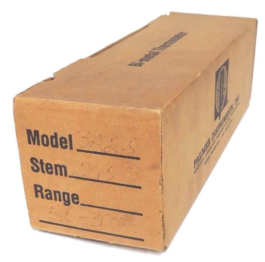 NIB PALMER ALL STAR 3A2.5 BIMETAL THERMOMETER 3" RANGE: 50/300F, STEM: 2.5