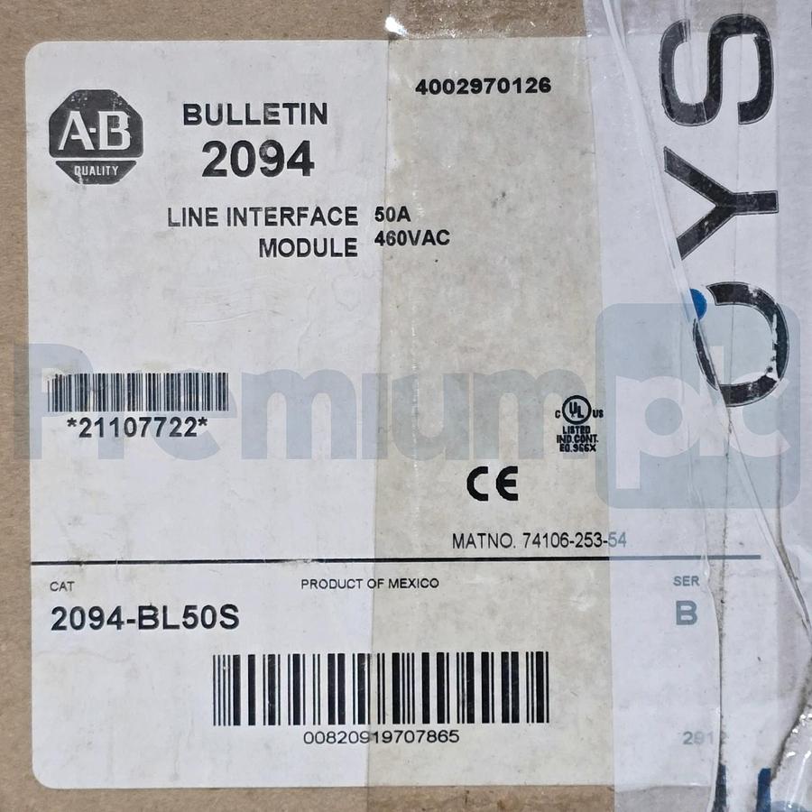 Used Open Pre-Owned Allen Bradley 2094-BL50S /B Kinetix 6000 Line Interface Module