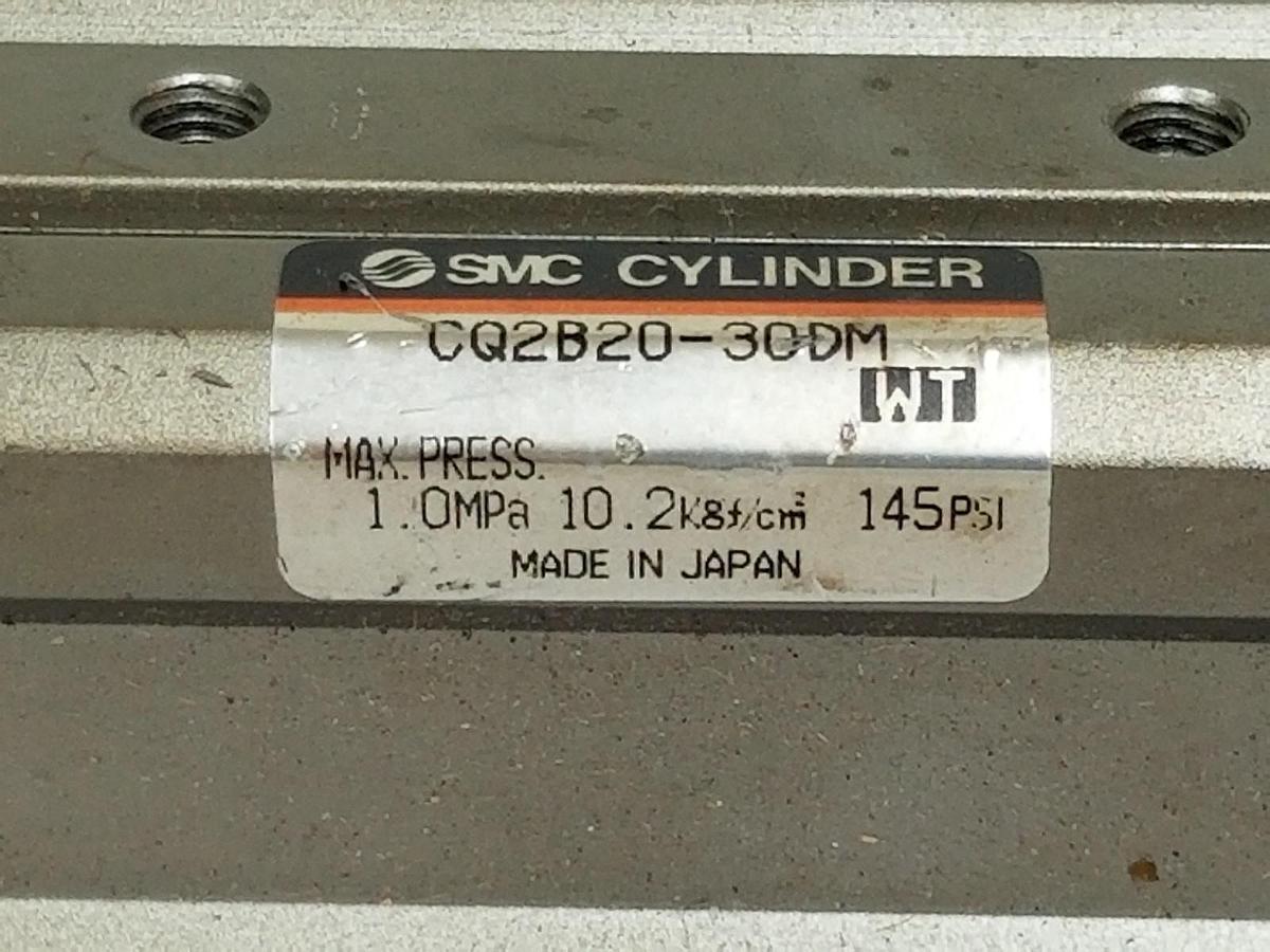 Used SMC CQ2B20-30DM COMPACT CYLINDER 145PSI, CQ2B2030DM
