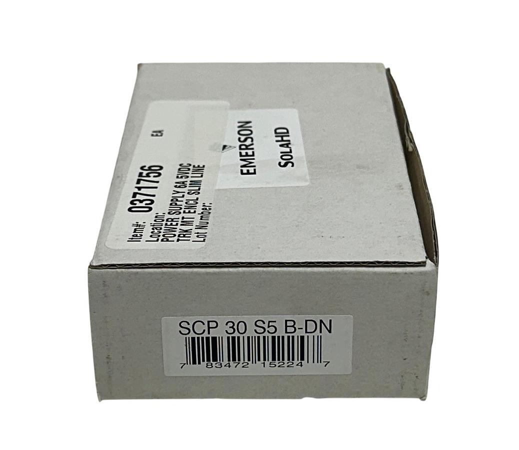 Used EMERSON SOLA HD SCP30 S5B-DN / SCP30S5BDN SLIM POWER SUPPLY 5VDC OUTPUT NSMP