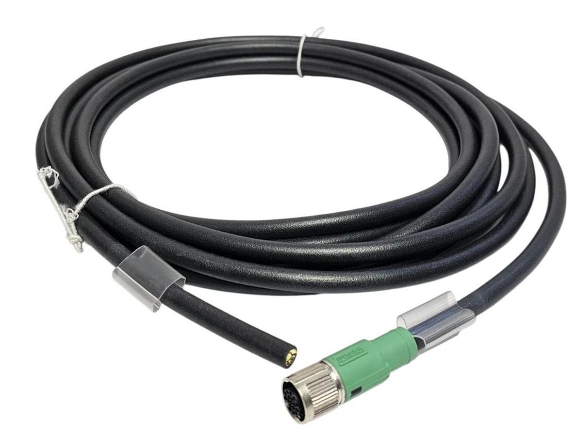 Used NEW PHOENIX CONTACT SAC-17P- 5,0-PUR/FS SCO (1430792) SENSOR/ACTUATOR CABLE