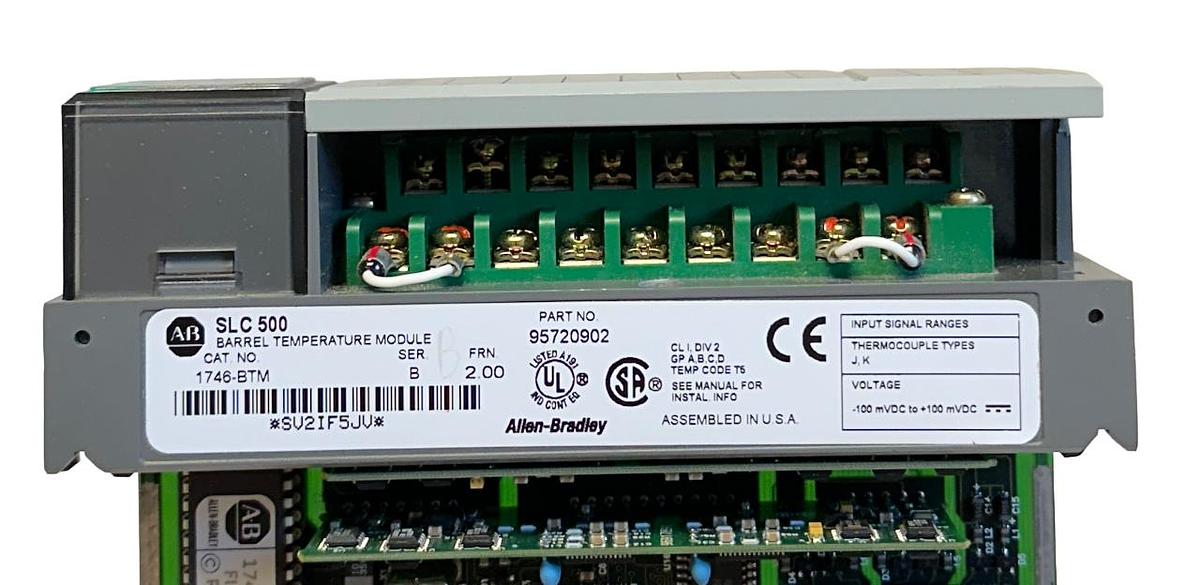 Used ALLEN BRADLEY 1746-BTM /B SLC 500 BARREL TEMPERATURE MODULE 95720902 USNP