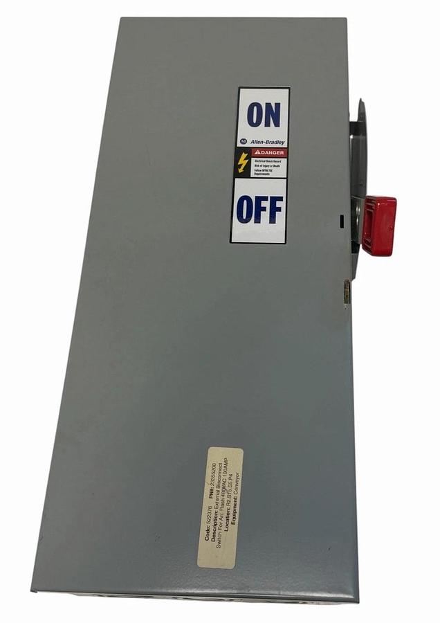 Allen Bradley 1494H-DA3H6 /B HD Fusible Disconnect Safety Switch 100A 600VAC NEW
