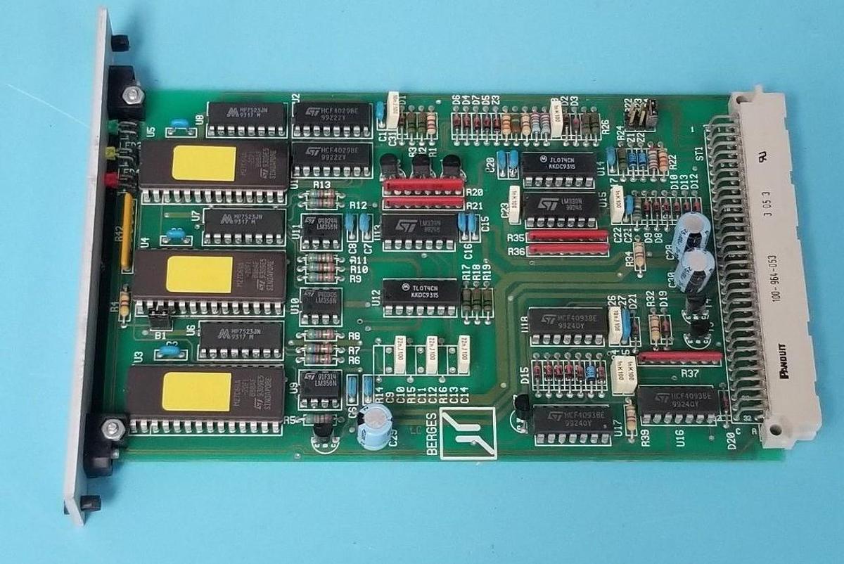 Used BERGES ACI-STK2-30F/2/A01 CONTROL BOARD 930624 75 50 , 930630 14