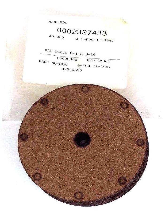 Used LOT OF 23 KRONES 1-018-32-006-0 PADS 8F00113947, S=0.5 D=116 D=14