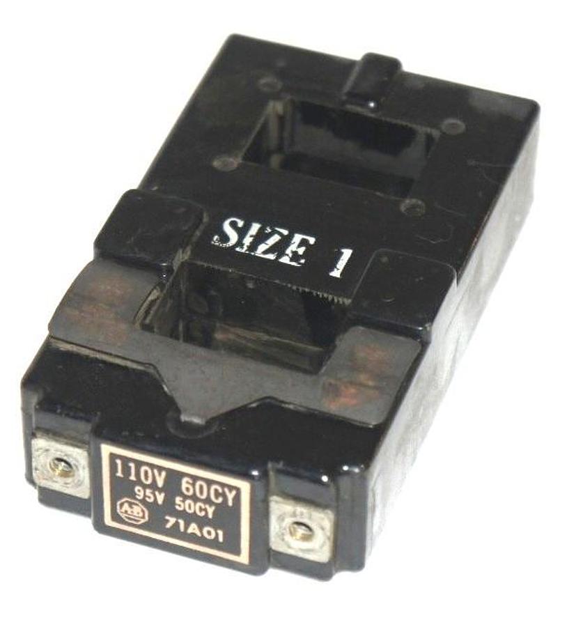 Used ALLEN BRADLEY 71A01 STARTER COIL 95-110 V, 50/60 HZ, 71-A01