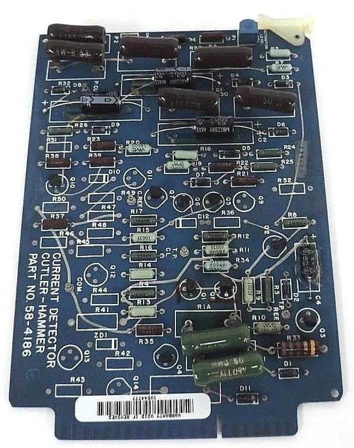 Refurbished CUTLER HAMMER 58-4186 CURRENT DETECTOR BOARD 584186 - REPAIRED