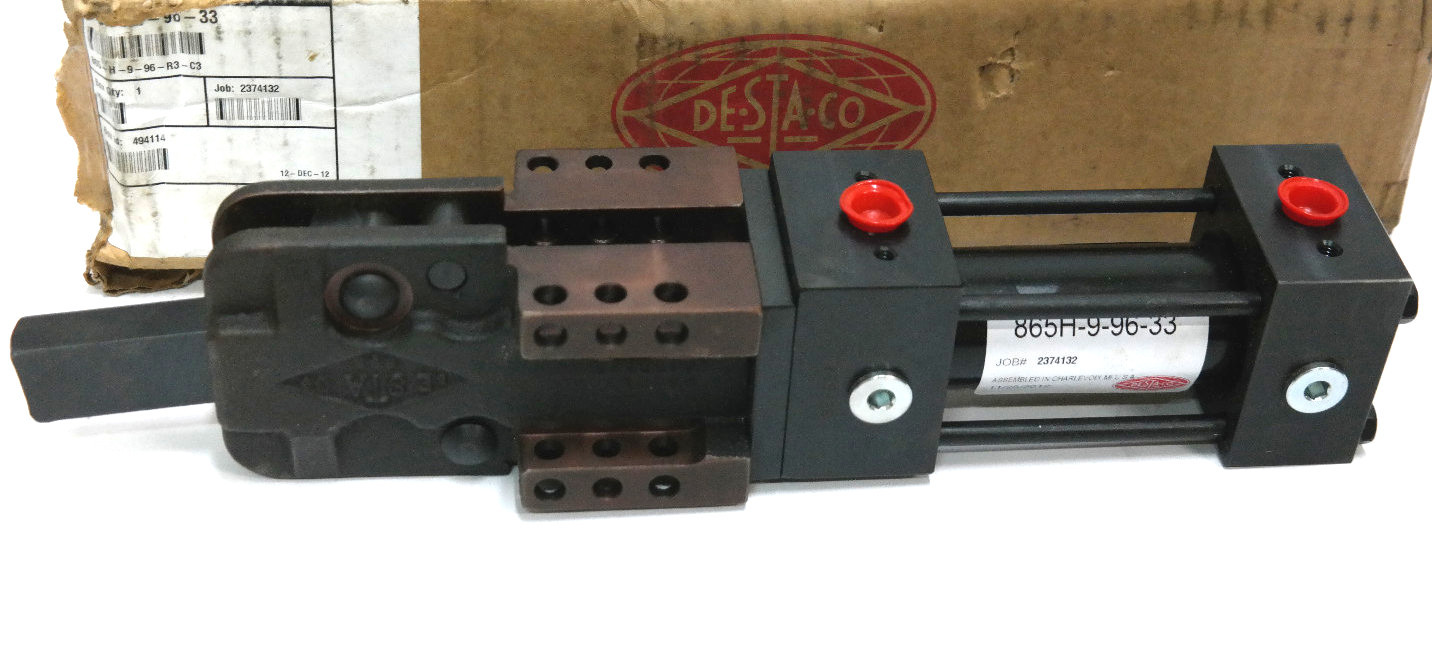 Used NEW DE-STA-CO DESTACO 865 SERIES 865H-9-96-33 POWER CLAMP CYLINDER