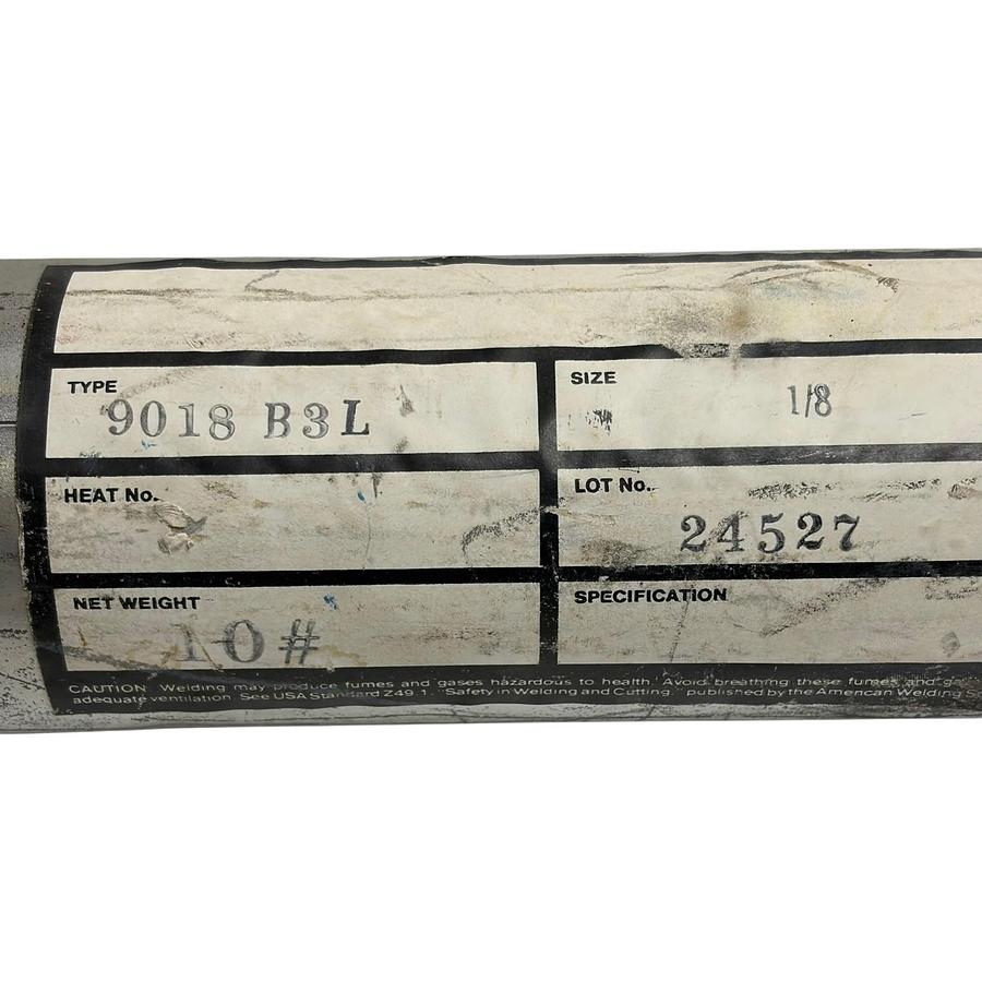 Used E9018-B3L 1/8" Low Hydrogen SMAW Stick Welding Electrodes 10 lb Can 9018-B3L