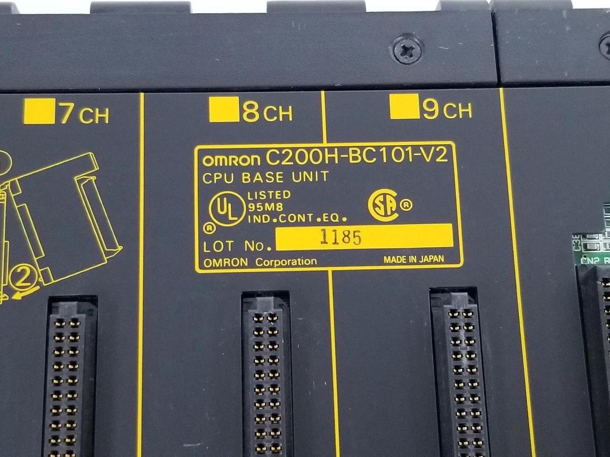 Used OMRON C200H-BC101-V2 CPU BASE UNIT C200HBC101V2, 10-SLOT