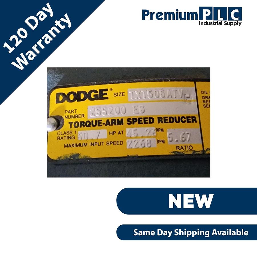 Used NEW DODGE TXT505ATV TORQUE -ARM SPEED REDUCER 255200 ES RATIO 5.67:1 60.7HP