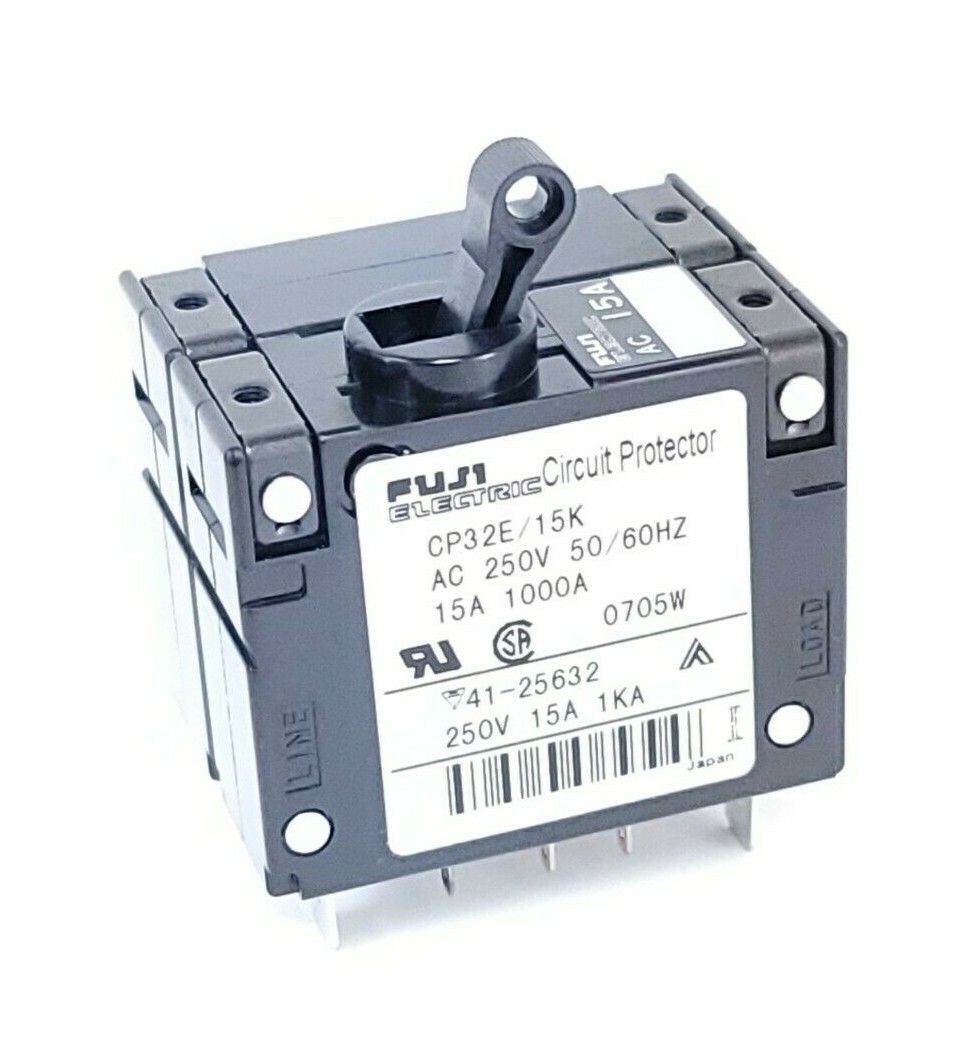 Used NEW FUJI ELECTRIC CP32E/15 CIRCUIT PROTECTOR AC 250V 50/60HZ 15A 1000A