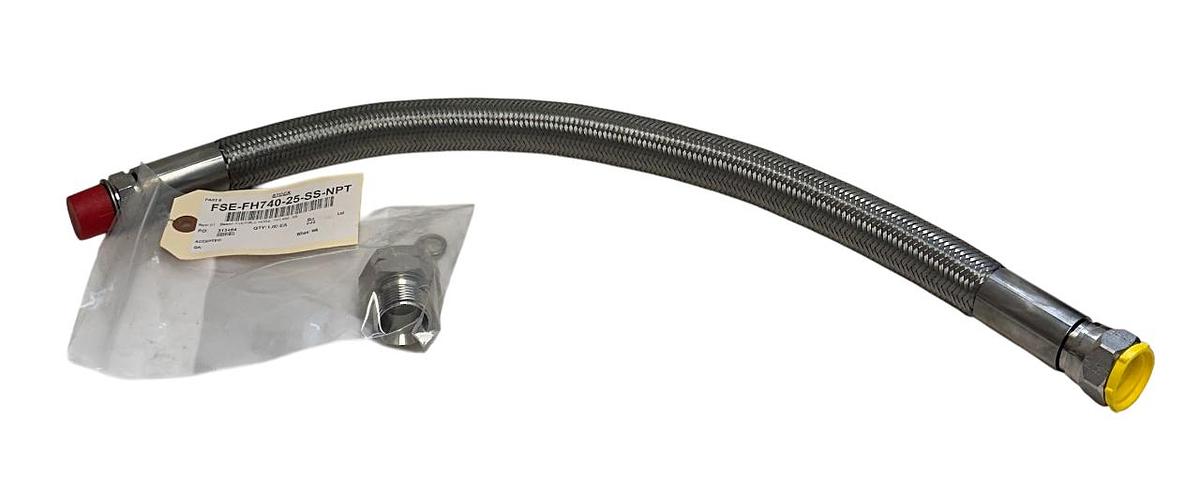 Used FIREFLY FSE-FH740-25-SS-NPT / 21552 / 610649 Flexible Hose 740mm Stainless NSNP