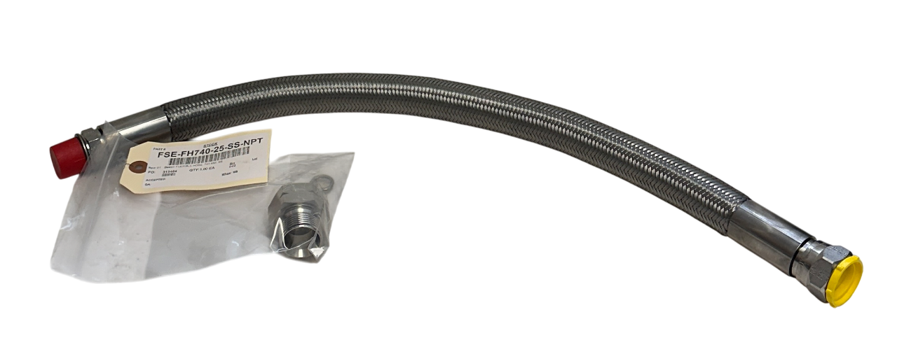 Used FIREFLY FSE-FH740-25-SS-NPT / 21552 / 610649 Flexible Hose 740mm Stainless NSNP