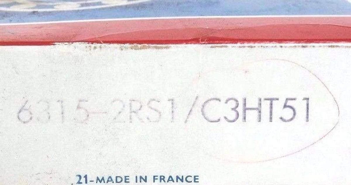 Used FACTORY SEALED SKF 6315-2RS1 DEEP GROOVE BALL BEARING 6315-2RS1/C3HT51