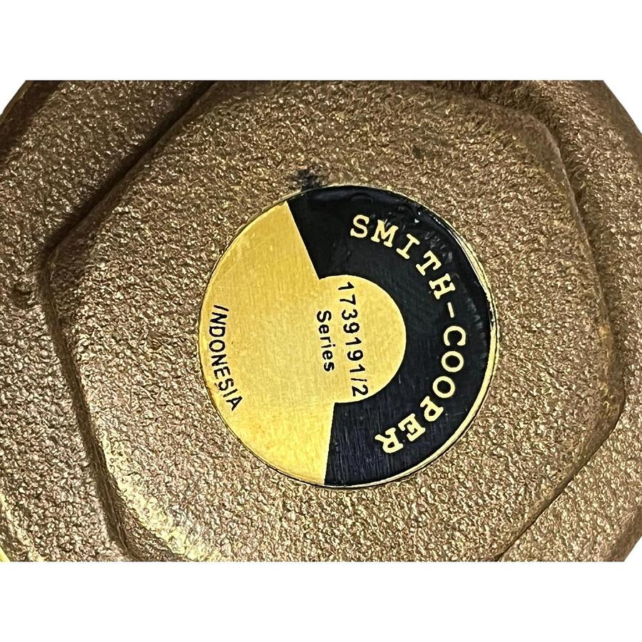Smith-Cooper 0173 9191M Forged Brass Horizontal Swing Check Valve 1-1/2" NPT