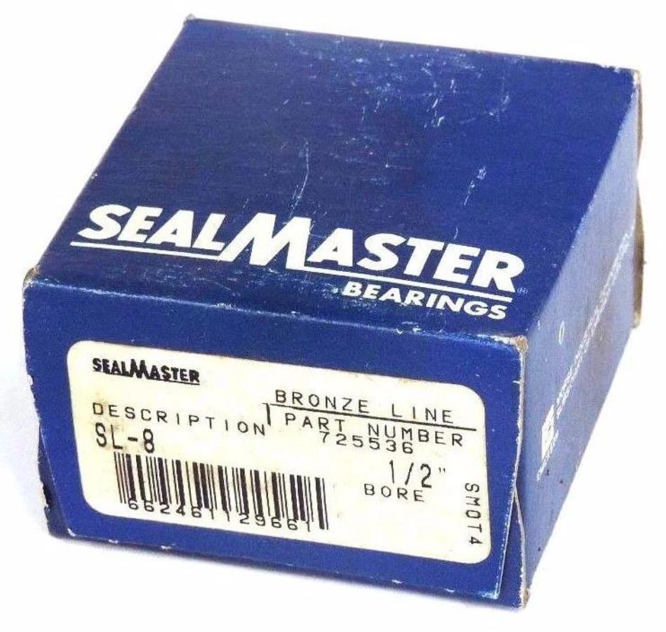 Used NIB SEALMASTER 725536 BRONZE LINE BEARING SL-8 1/2" BORE