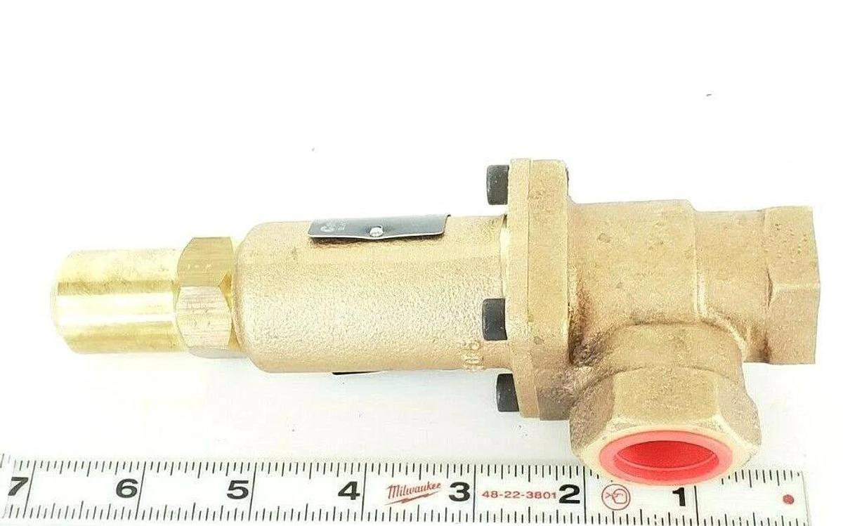 Used NIB CASH VALVE 3PZE3 BRONZE ADJUSTABLE BACK PRESSURE VALVE