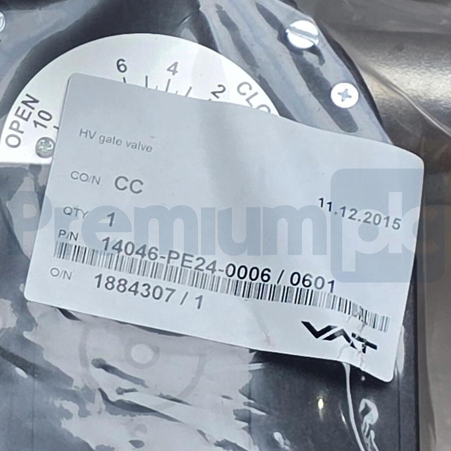 Used VAT 14046-PE24 HV Gate Valve S/S w/Actuator DN200 8" 14046-PE24-0006/0601 NEW