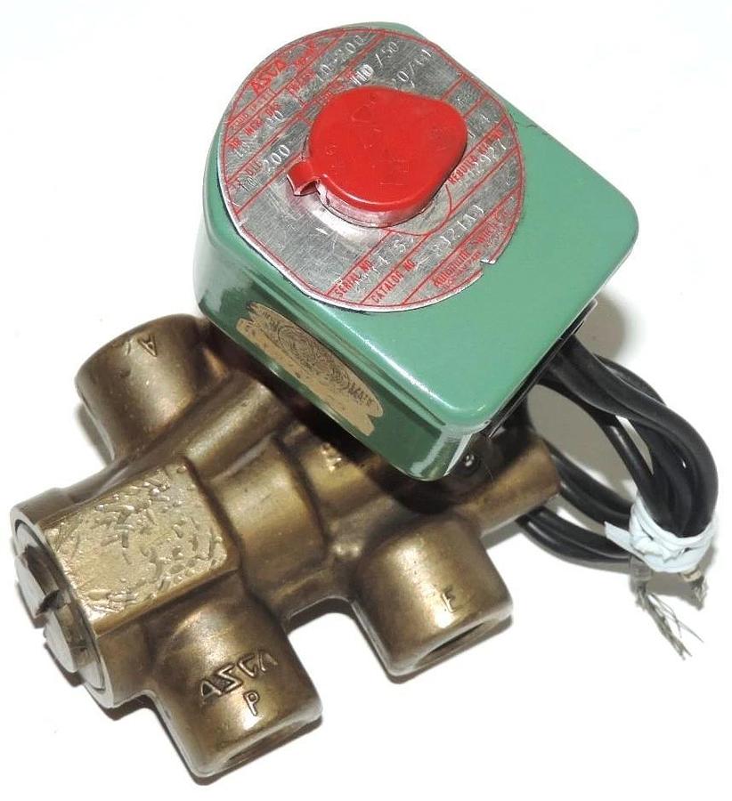 Used ASCO 8321A3 SOLENOID VALVE PIPE: 1/4'' WATTS: 6 REBUILD KIT NO. 302927