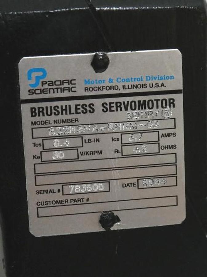 Used PACIFIC SCIENTIFIC S22HSNA-RNNM-03 BRUSHLESS SERVO MOTOR S22HSNARNNM03
