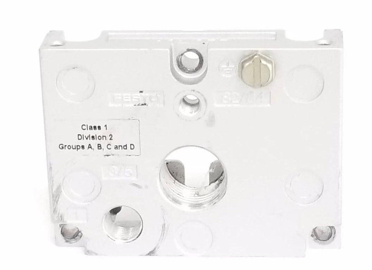 Used FESTO 351867 ALUMINUM END PLATE