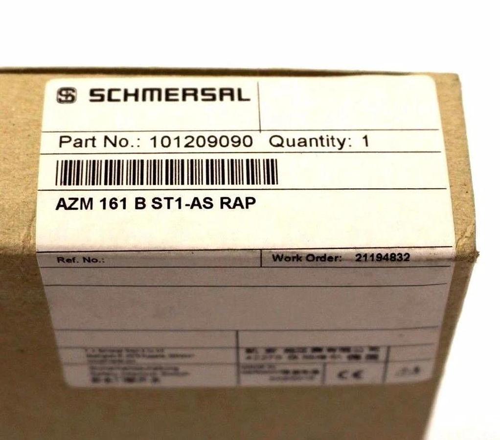 Used NIB SCHMERSAL AZM 161 B ST1-AS RAP 101209090 SAFETY INTERLOCK SWITCH 24VDC