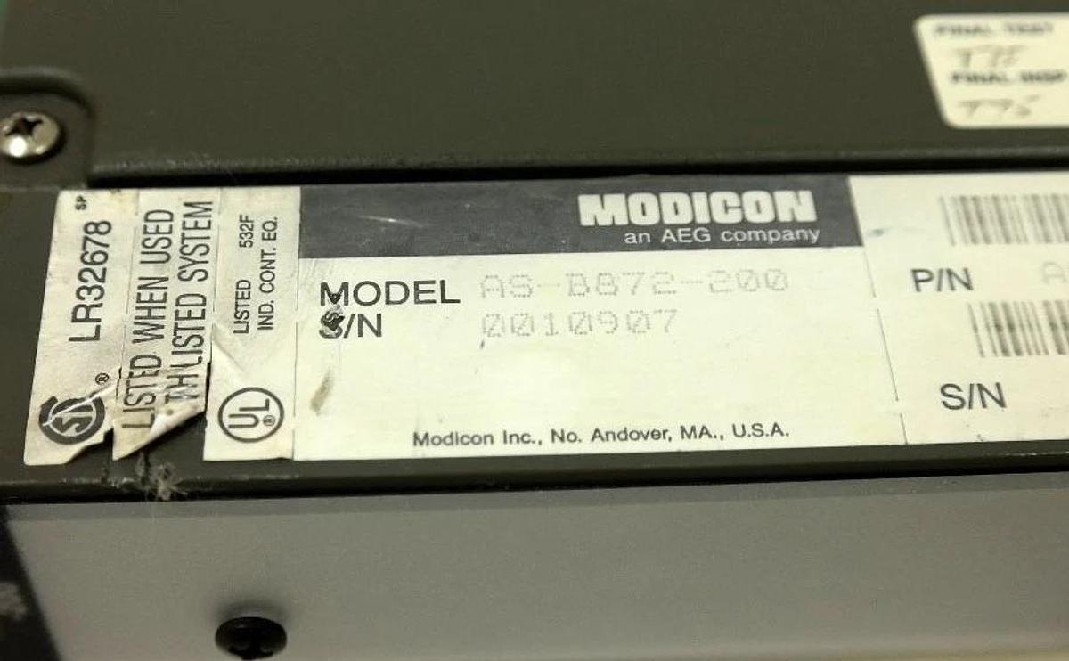 Used MODICON AS-B872-200 ANALOG OUTPUT MODULE ASB872200