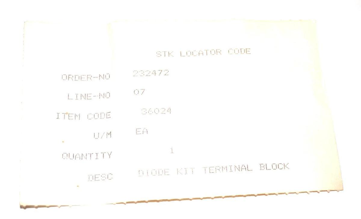 Used CM HOIST 232472 DIODE KIT TERMINAL BLOCK 36024