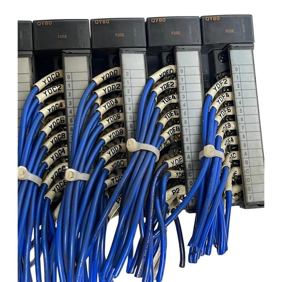 Used Mitsubishi Melsec-Q PLC Rack Q01UCPU Q63P Q312B QX81 QY80 Input Output