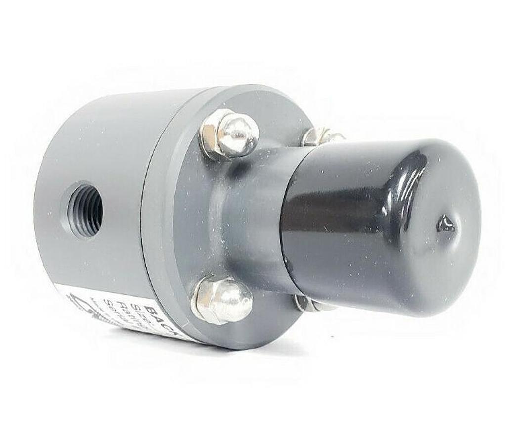 Used NEW GRIFFCO BPV025P BACK PRESSURE VALVE, 1/4" 0.25 IN., PVC, 0-150PSI, SET: 50