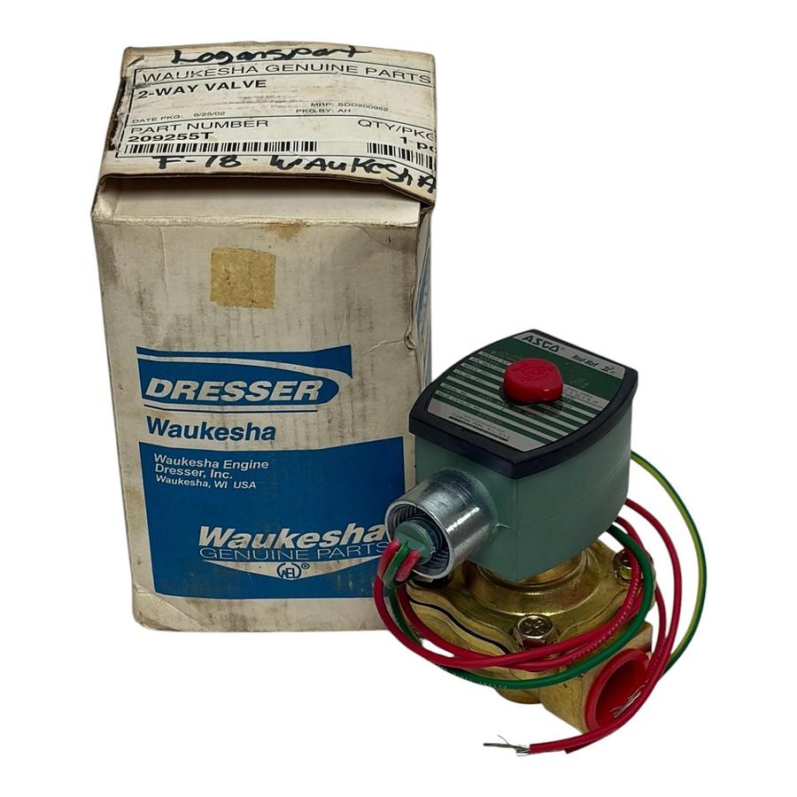 Used Waukesha Genuine Parts 209255T ASCO 8210G35 2-Way Solenoid Valve 3/4" 120V