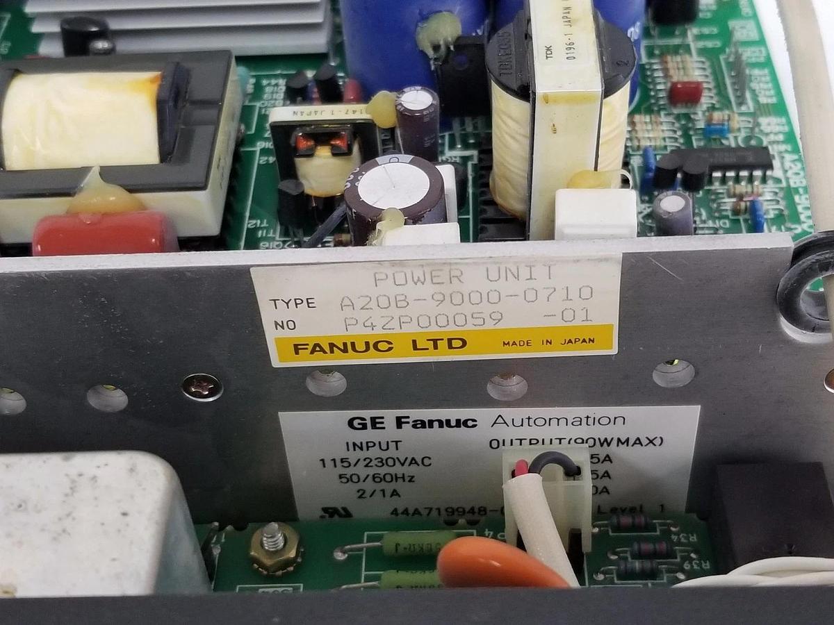 Used GE FANUC A20B-9000-0710/08A SERIES SIX CPU TYPE: A20B-9000-0710, IC600-PM500L