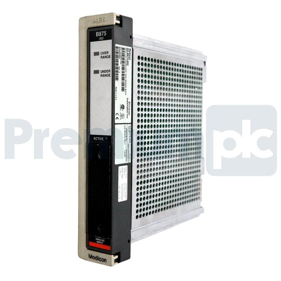 Used Modicon AS-B875-002 800 I/O Analog Input Module 8-CH 4-20mA w/ AS-B000-801 PROM