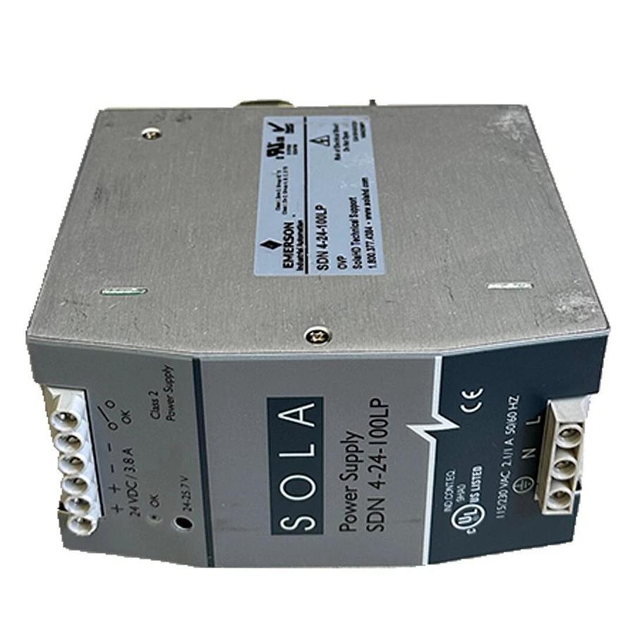 Used EMERSON SOLA SDN 4-24-100LP / SDN424100LP POWER SUPPLY 1-PH 115/230VAC 50/60Hz