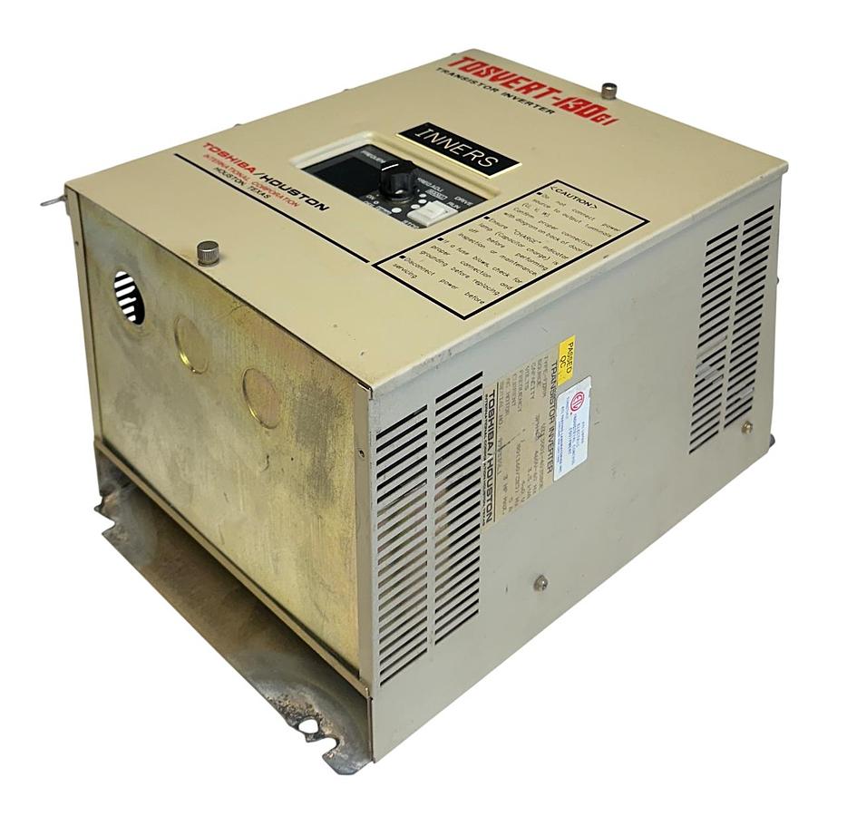 Used TOSHIBA VT130G1-4035BOE / TOSVERT-130G1 TRANSISTOR INVERTER 3HP 460V 3PH 5A USNP