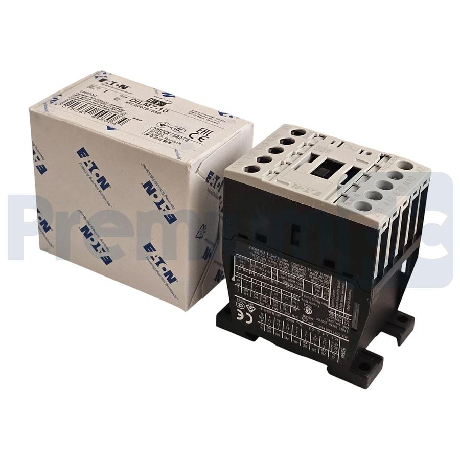 Used EATON XTCE007B10AD - DILM7-10 XT IEC CONTACTOR 7A, 120V DC COIL, 3P DILM710 NSMP