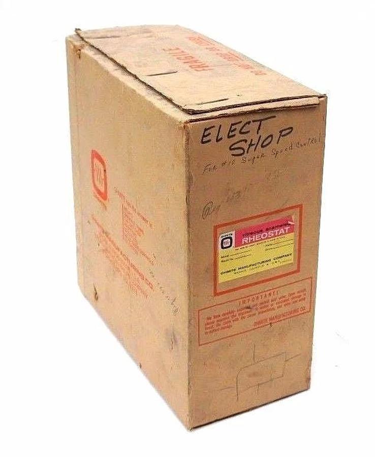 Used NIB OHMITE VITREOUS ENAMELED PHEOSTAT MODEL: R WATTS: 500 OHMS: 250 STOCK#.0864