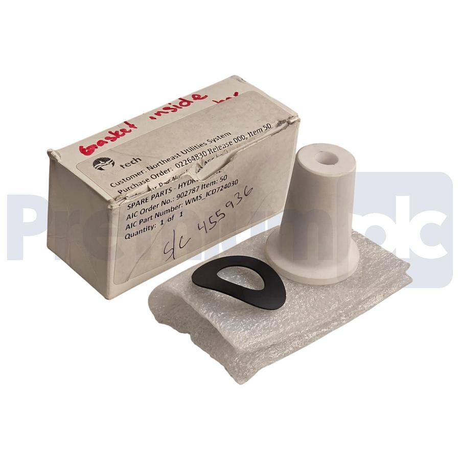 Used FLSmidth Krebs C4026-CB-.375 Hydrocyclone Apex Tip 96% Alumina Ceramic Nozzle