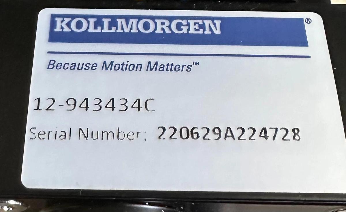 NEW KOLLMORGEN 12-943434C / 12943434C LINEAR ACTUATOR W/ BRAKE *READ