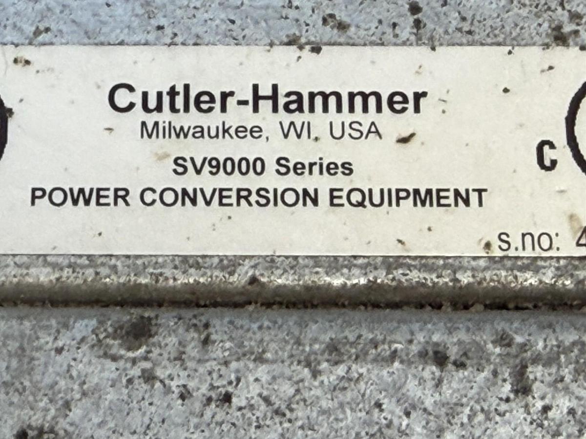 Used CUTLER-HAMMER SV9F20AS-6M0A00 SV9000 Drive 2HP 230V 3-Phase VFD
