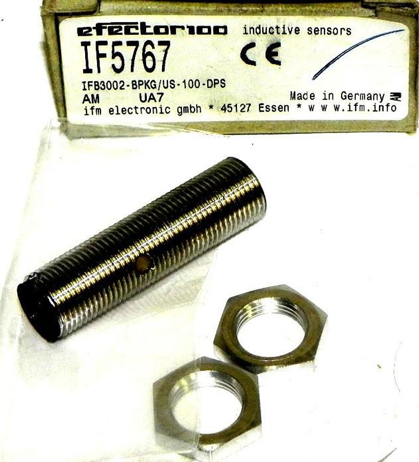Used NIB IFM EFECTOR IF5767 INDUCTIVE SENSOR IFB3002-BPKG/US-100-DPS