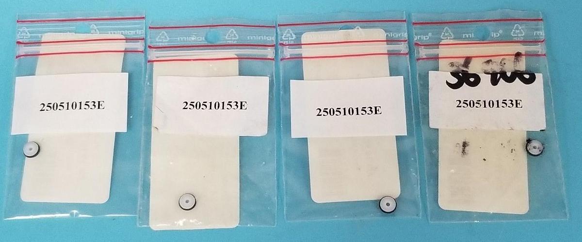 Used LOT OF 4 NEW GILSON 250510153E SEAL INJECTION PORTS 1.3MM, 250510153