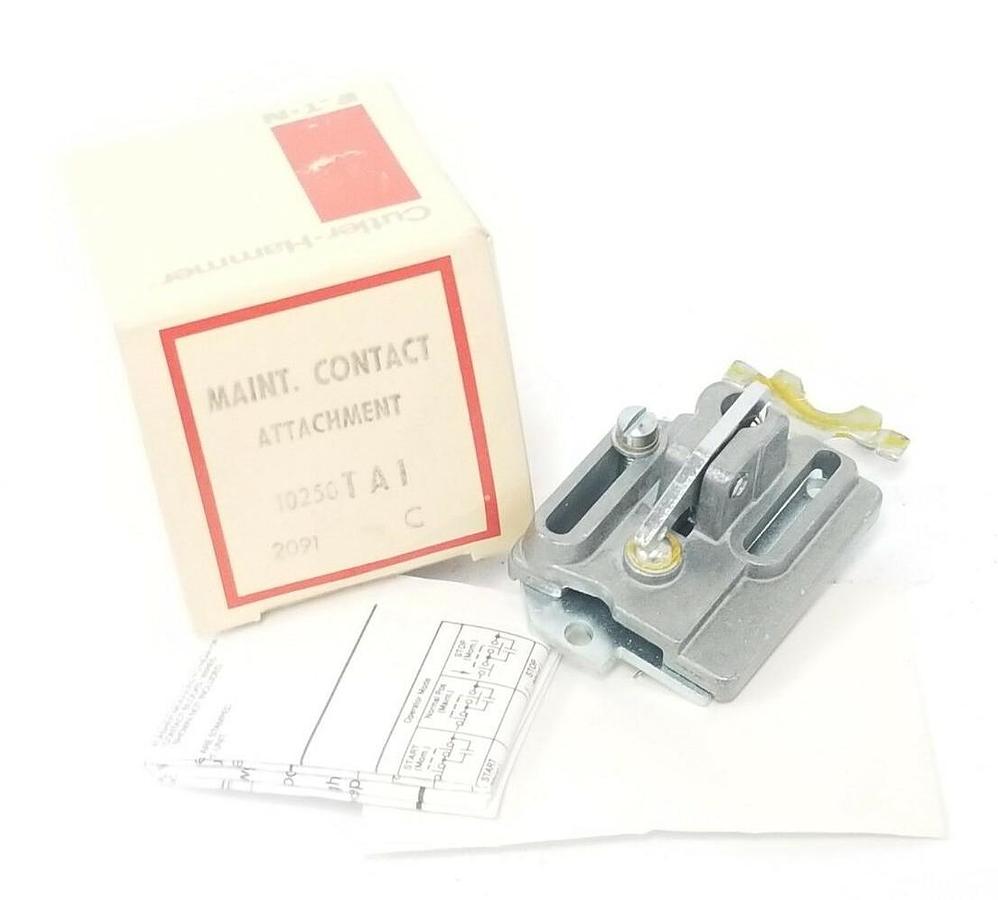 Used NIB EATON CUTLER-HAMMER 10250TA1 MAINT. CONTACT ATTACHMENT 10250T