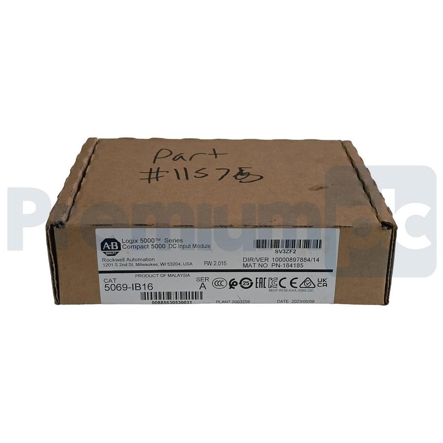 Used Allen Bradley 5069-IB16 /A CompactLogix 5000 16-Ch 24V DC Sink Input Module NSFS